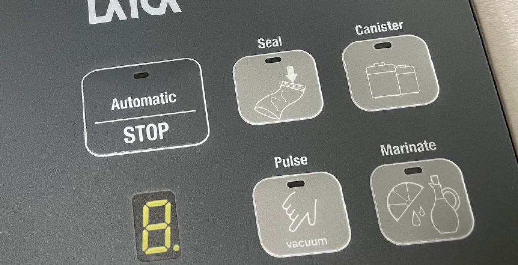 Pulse-knop vacumeren