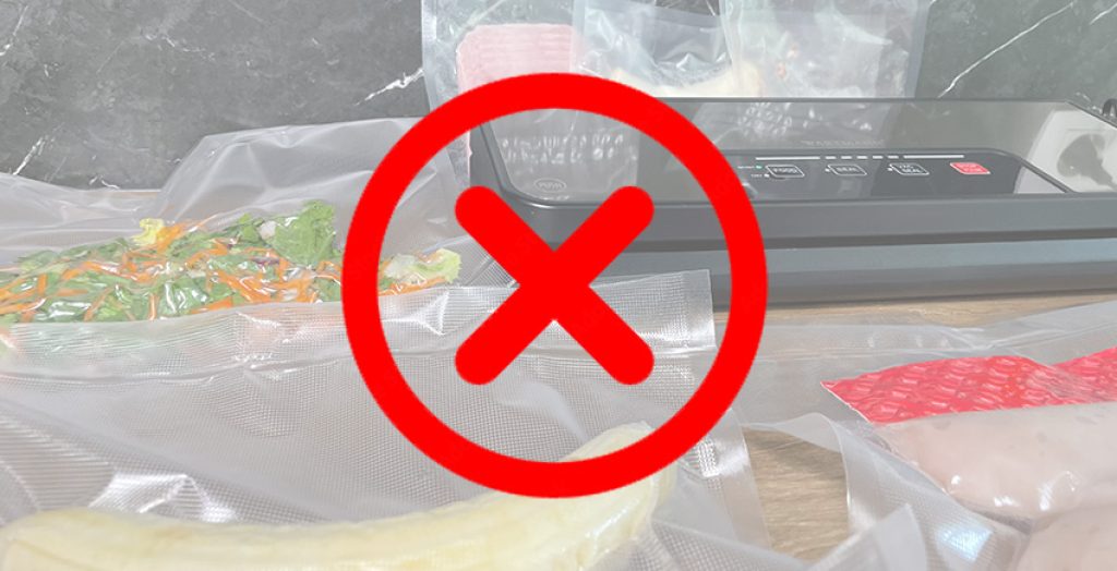 Ongeschikt vacuum verpakken