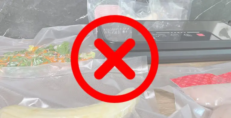 Ongeschikt vacuum verpakken